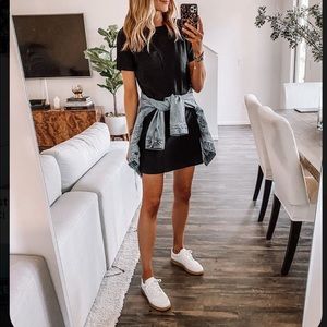 Black Cutout T-shirt Dress